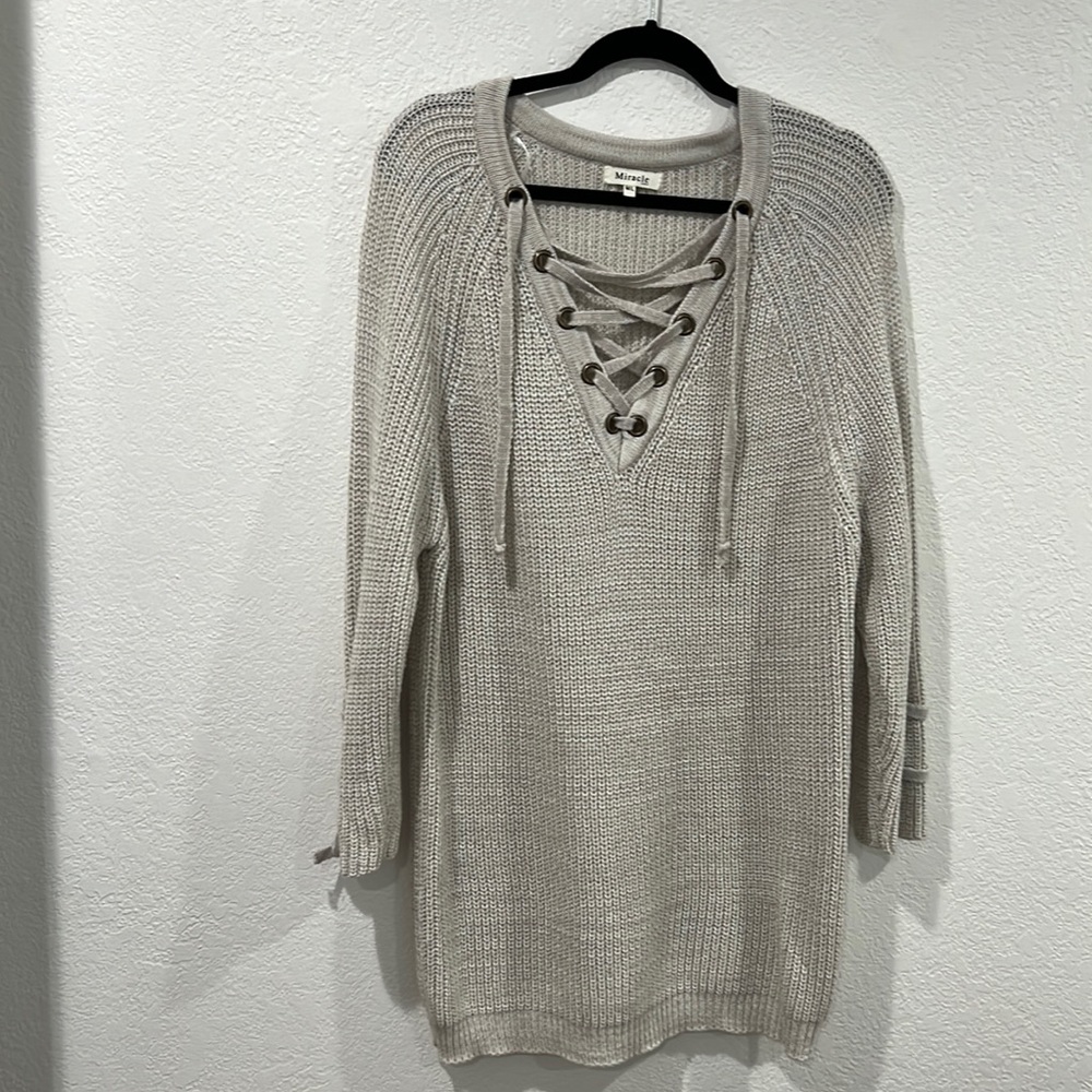 Oatmeal/grey oversized sweater